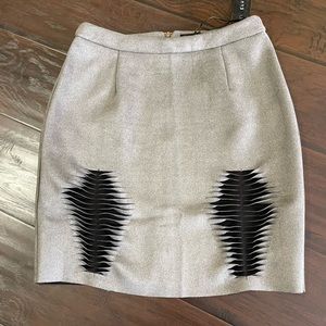 Blush noir Bohemian Women’s High Waist Retro Mini skirt / gray / Size M NWT